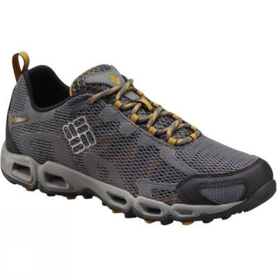 Zapatillas Running Columbia Ventastic Hombre - Gris Oscuro / Amarillo - Chile WQA064931